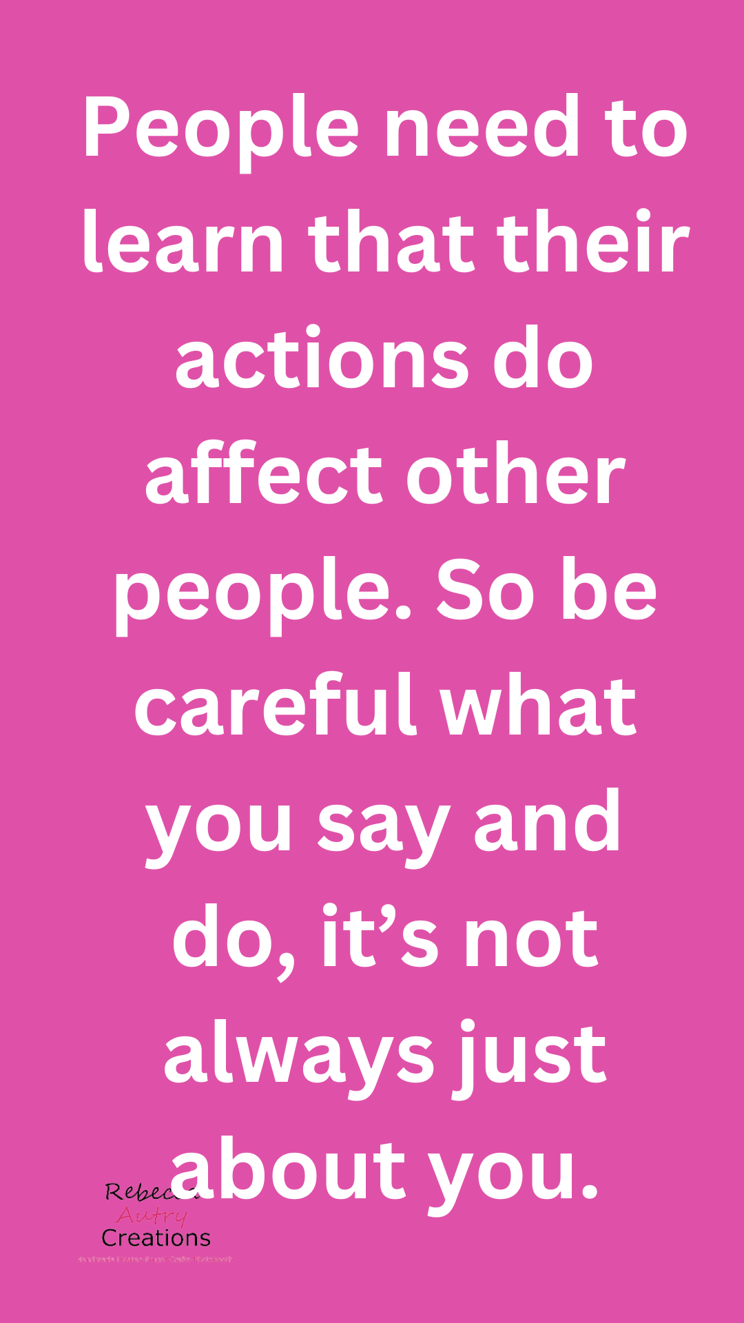 The Ripple Effect of Actions: A Call for Conscious Living