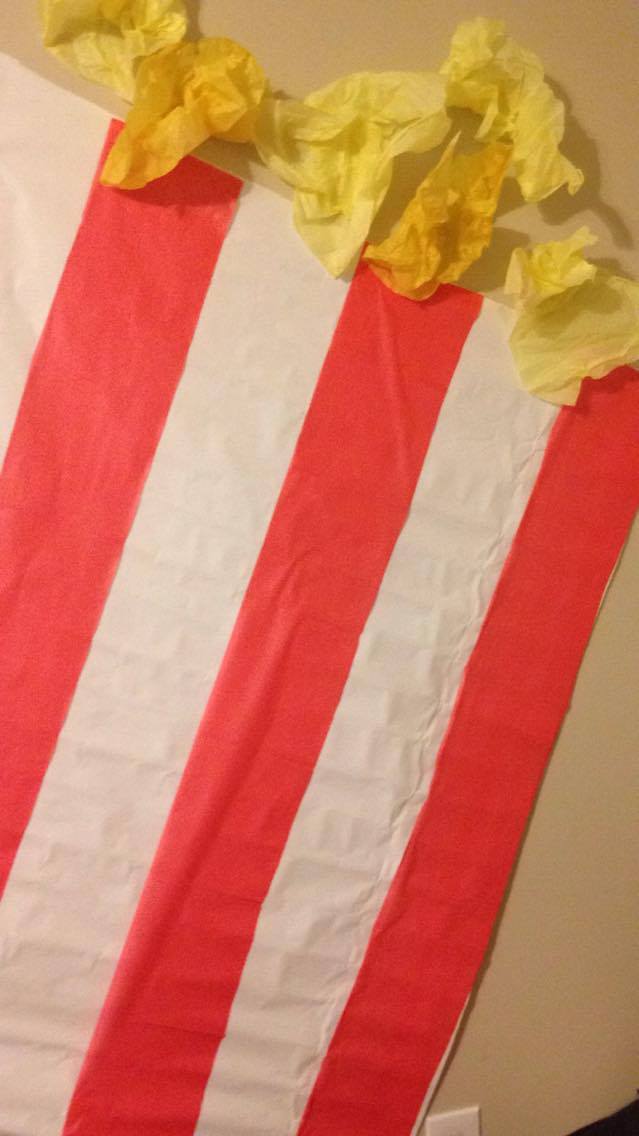 Popcorn Wall Decoration Tutorial