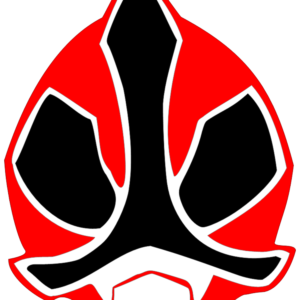 Red Power Ranger SVG Invitation